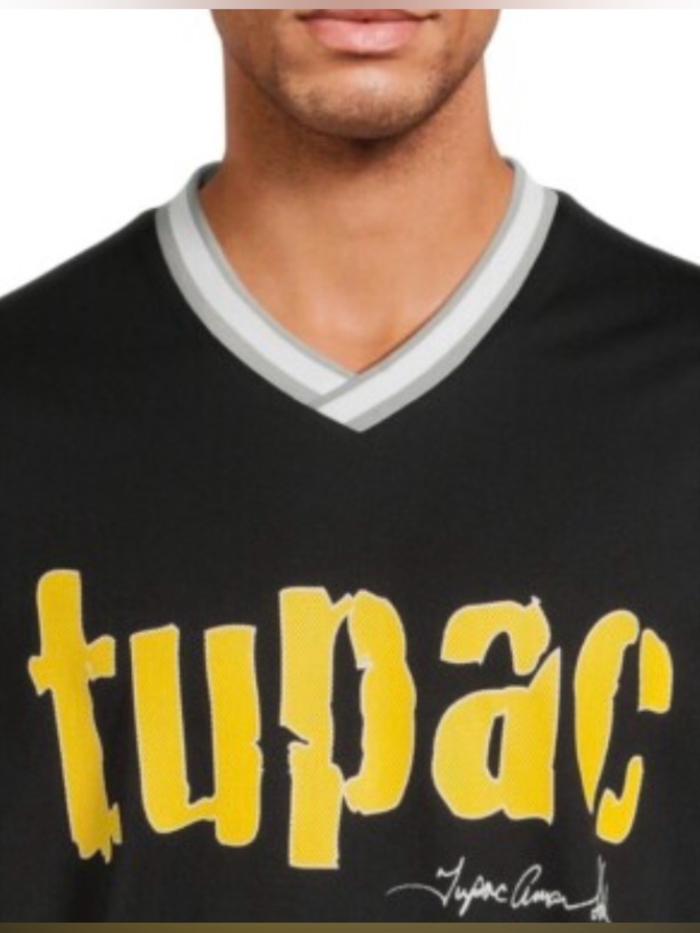 Tupac Shirt Mens Large Black Gray Graphic Jersey 2Pac Amaru
Shakur Photo - Picture 3 of 7